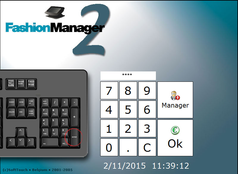 Activeren salaris Kiezelsteen TIP: Het toetsenbord gebruiken om in te loggen. (Kassa) - SoftTouch